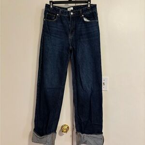 H&M Deep Indigo Straight Jeans